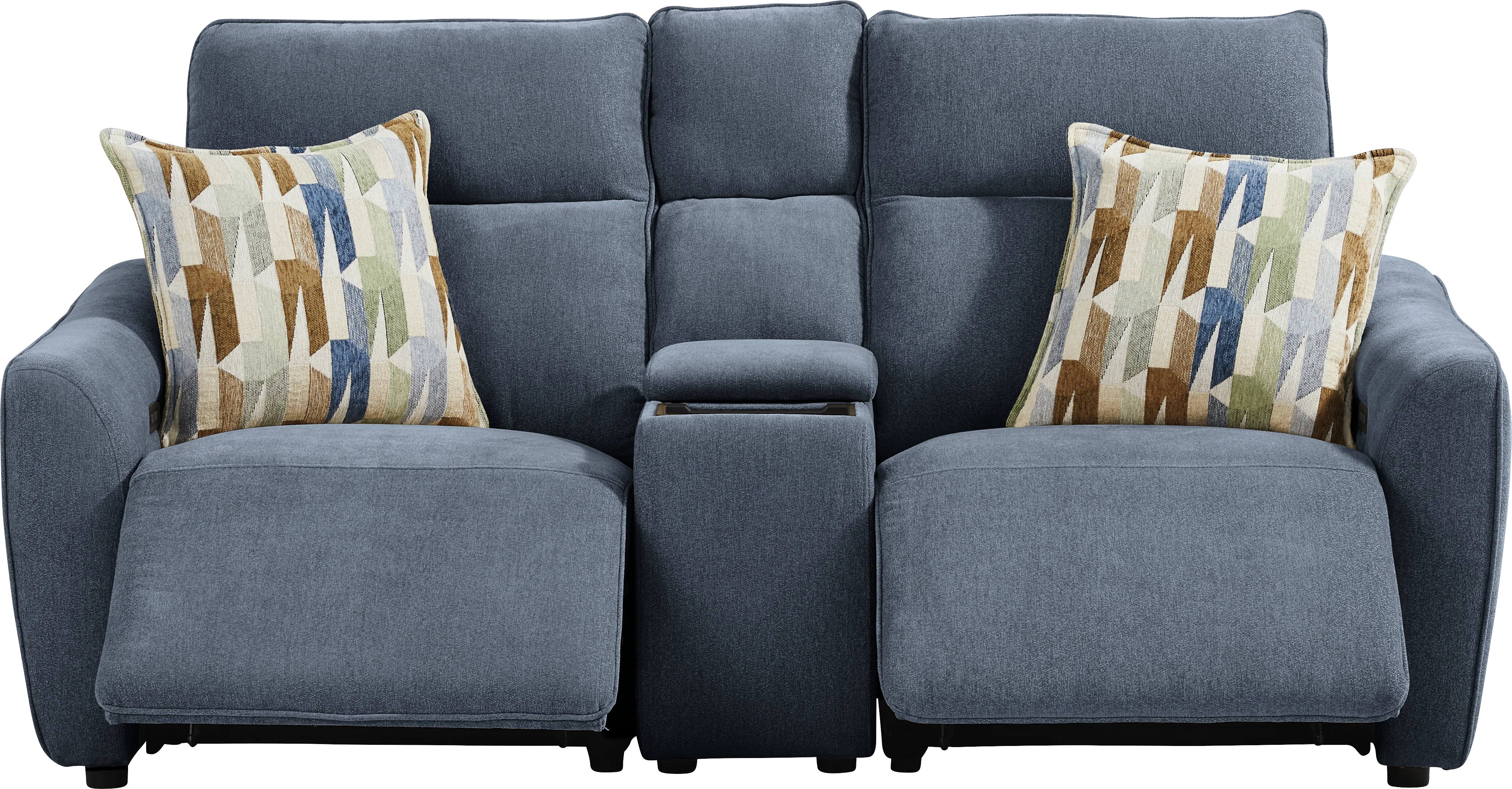 Tremont Indigo 3 Pc Power Reclining Console Loveseat - Thumbnail - Image 1