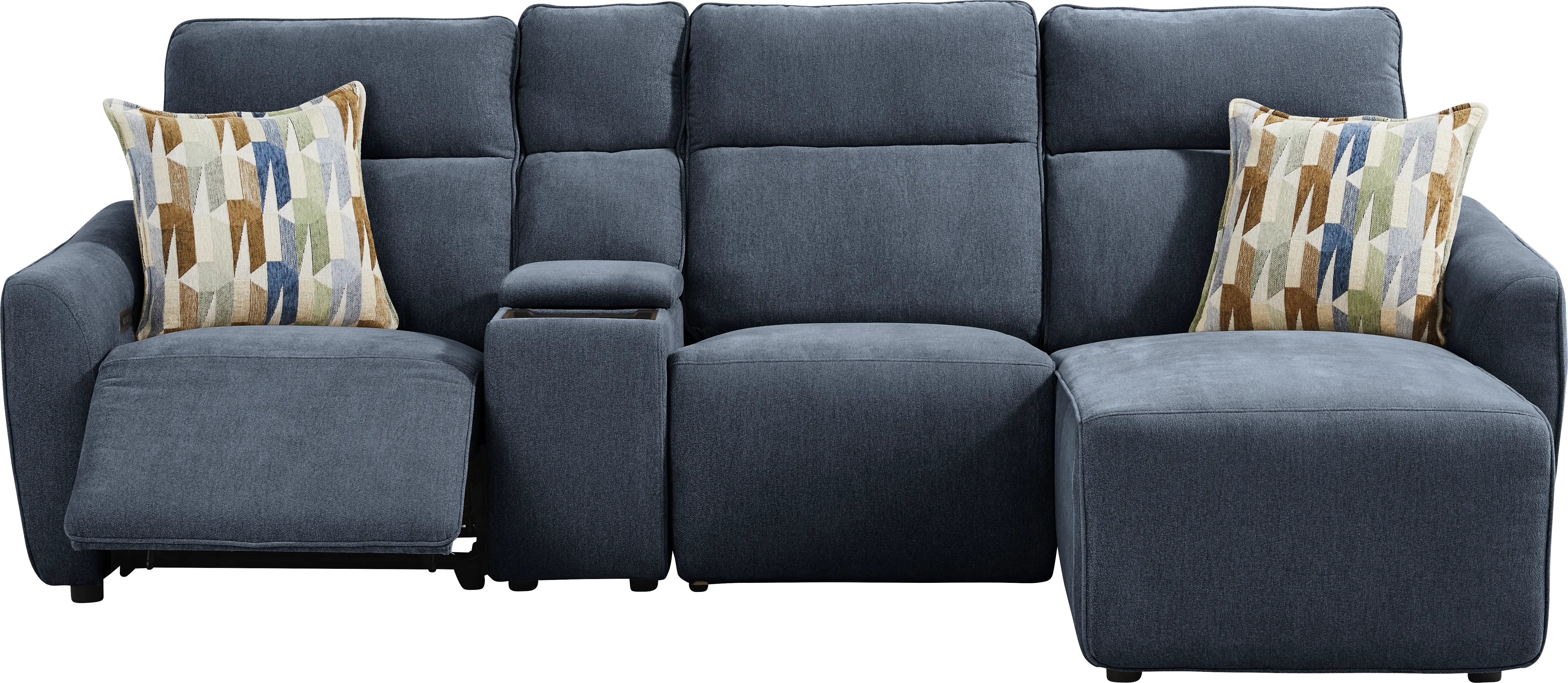 Tremont Indigo 4 Pc Power Reclining Sectional - Thumbnail - Image 1