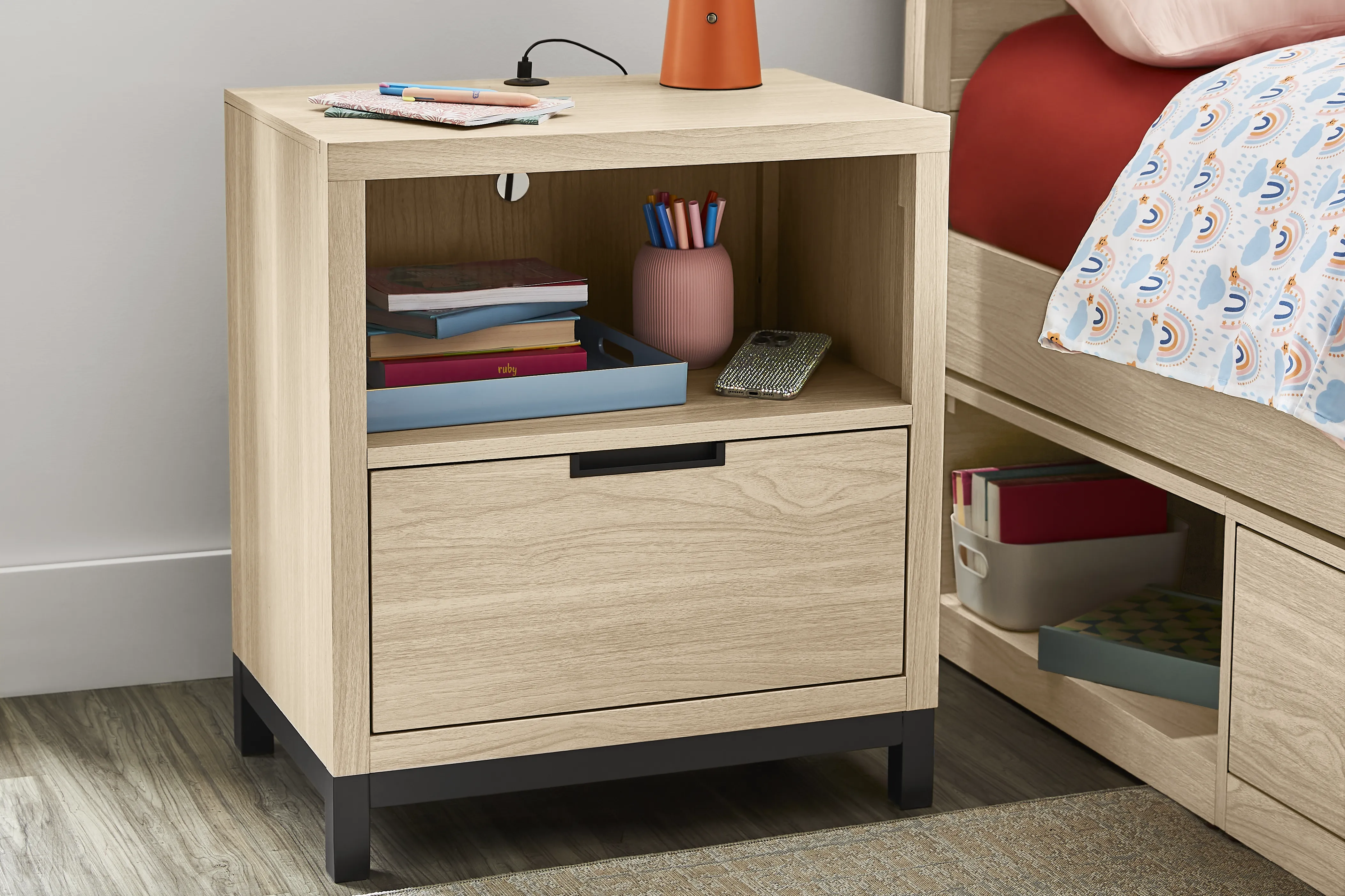 Kids Northridge Drive Oatmeal Nightstand - Thumbnail - Image 3
