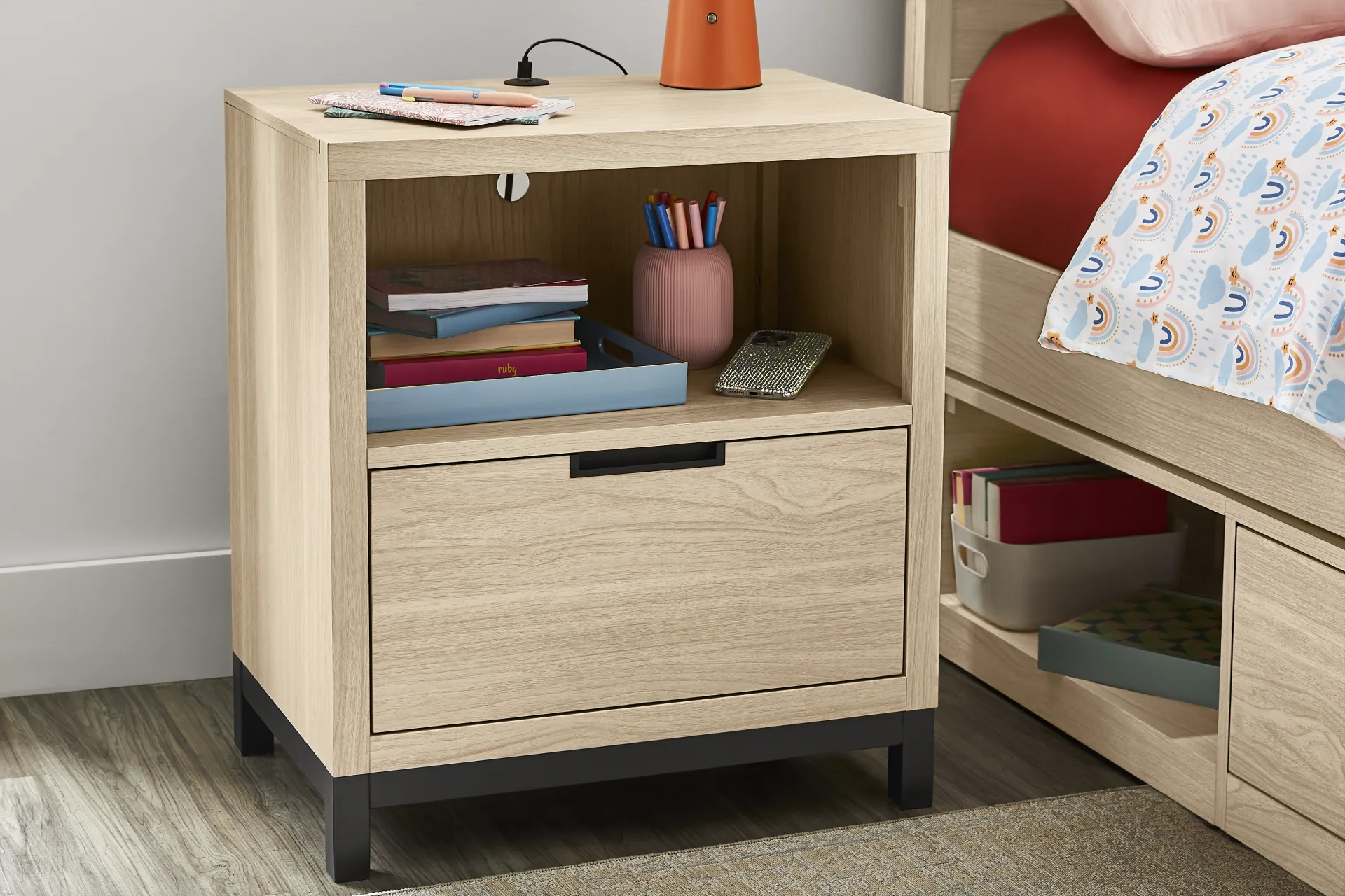 Kids Northridge Drive Oatmeal Nightstand - Image 3