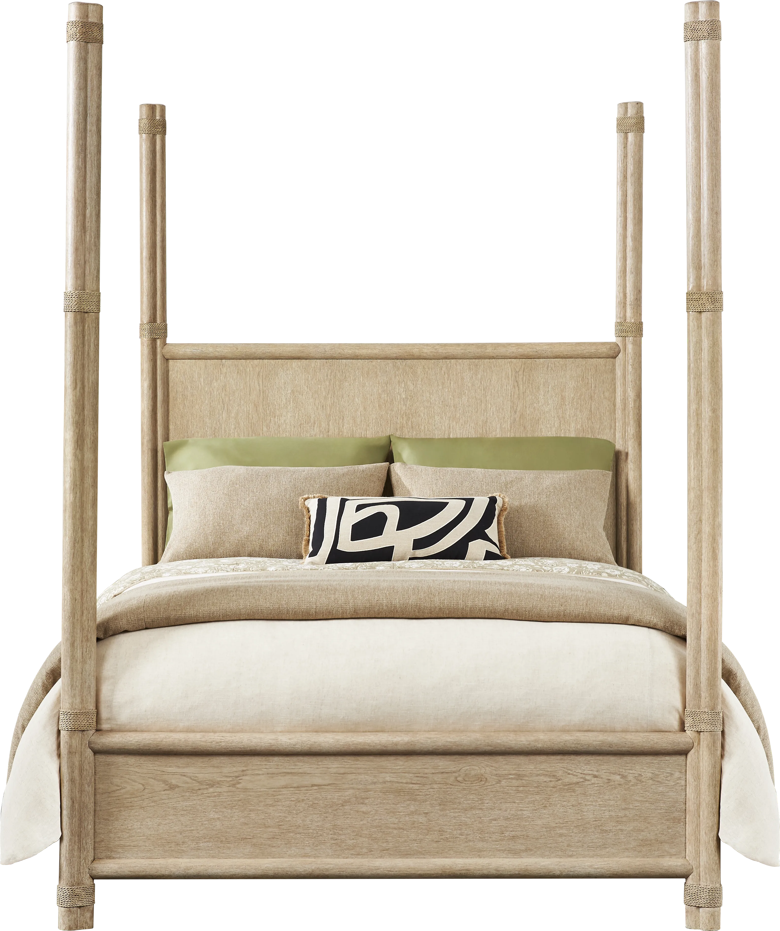 Vineyard Estates Natural 3 Pc King Poster Bed - Image 1