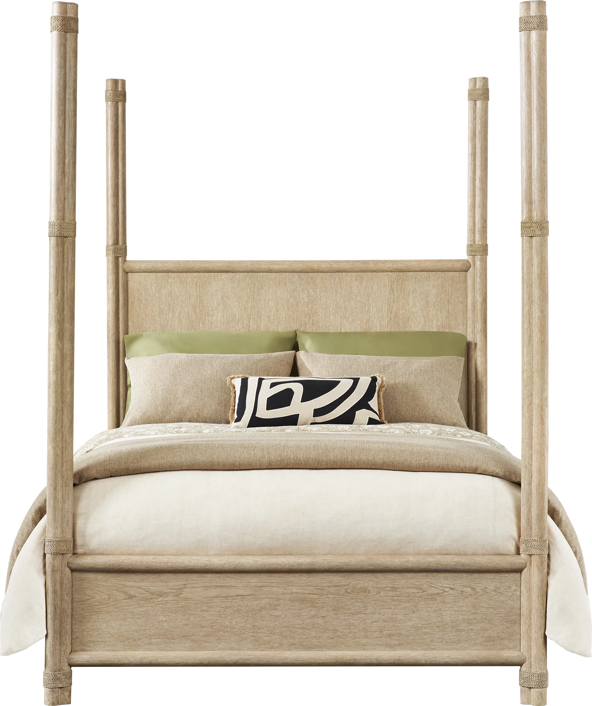 Vineyard Estates Natural 3 Pc King Poster Bed - Image 1