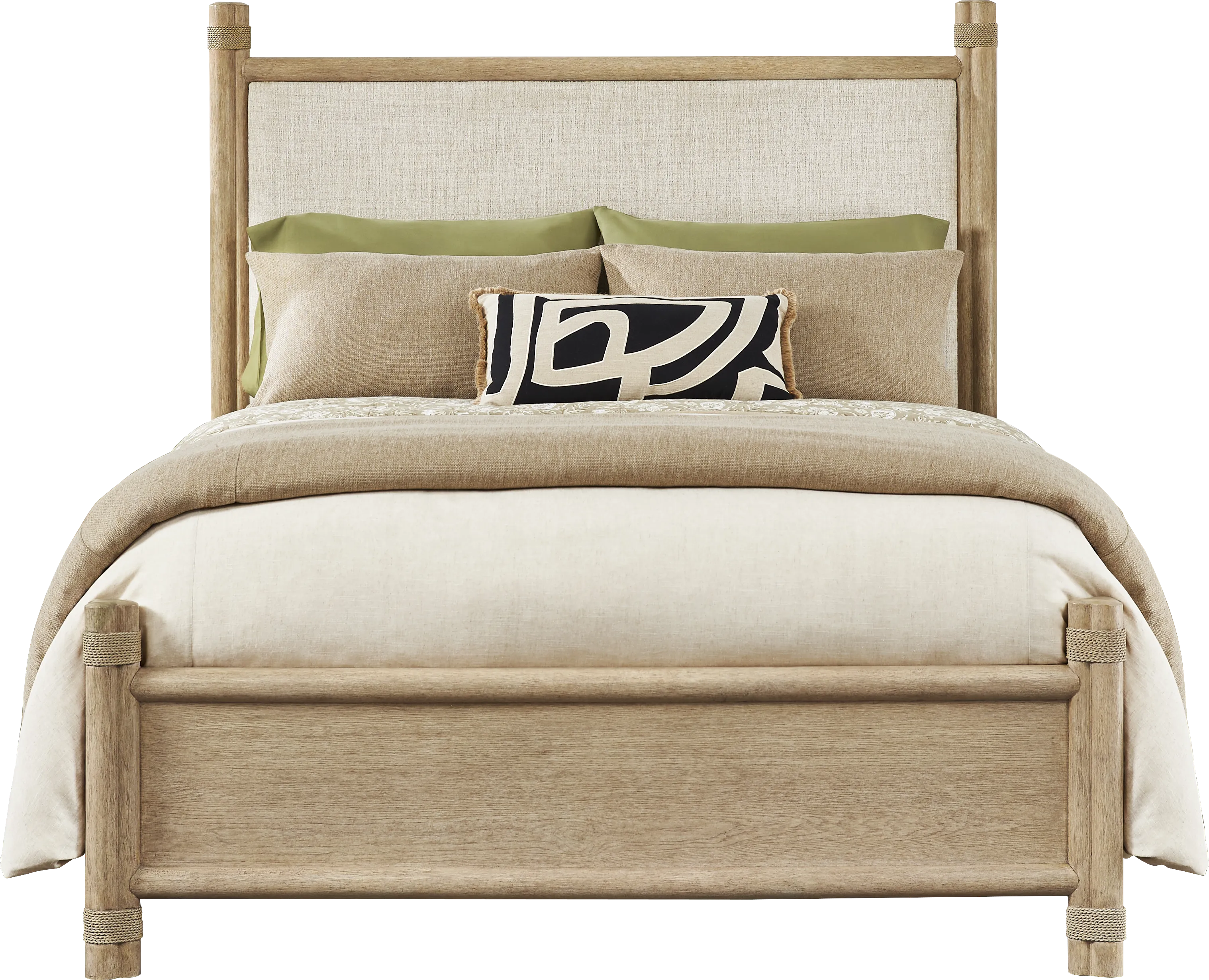 Vineyard Estates Natural 5 Pc Queen Upholstered Bedroom - Thumbnail - Image 2
