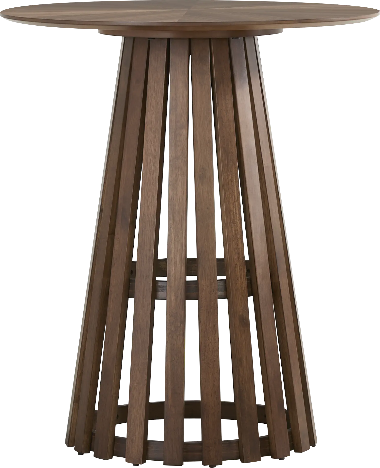 Madrid Walnut Round Counter Height Dining Table