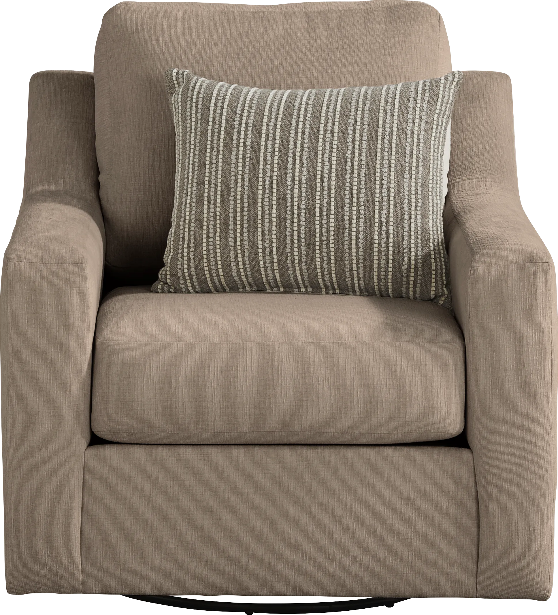 Haskins Brown Swivel Chair - Thumbnail - Image 1