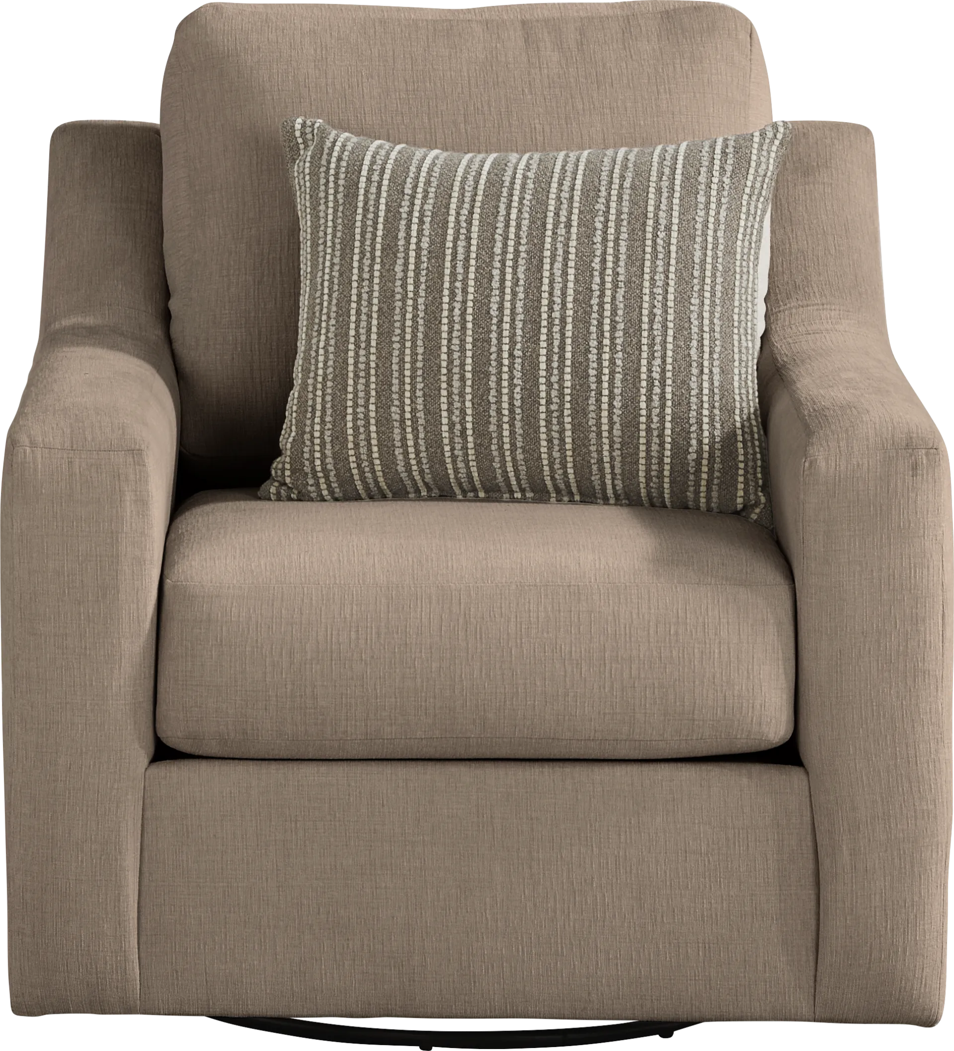 Haskins Brown Swivel Chair - Image 1