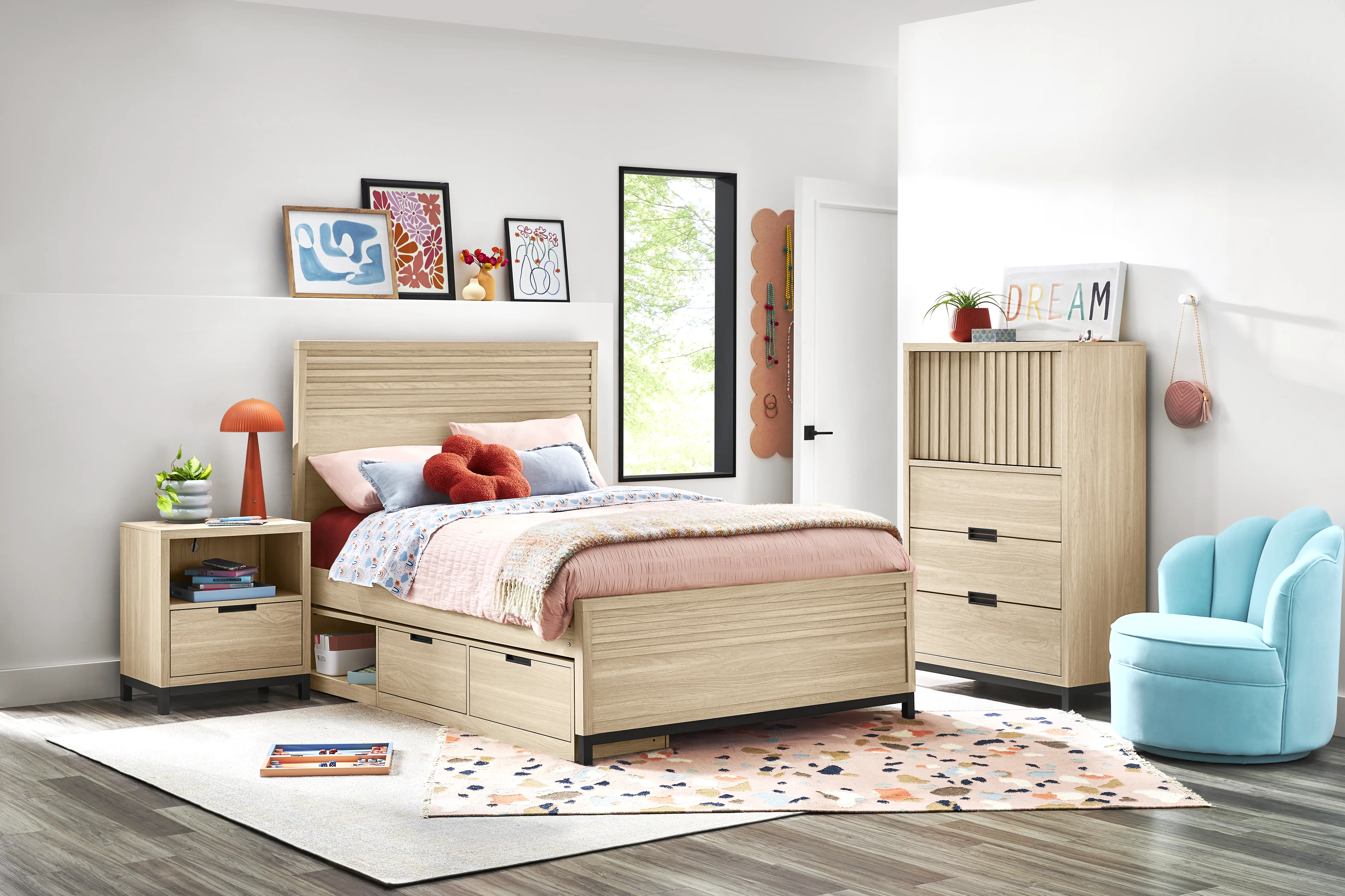 Kids Northridge Drive Oatmeal Full Panel Bedroom - Thumbnail - Image 1