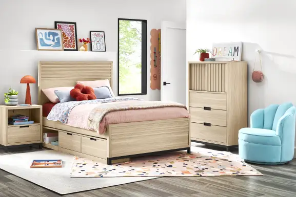 Kids Northridge Drive Oatmeal Full Panel Bedroom