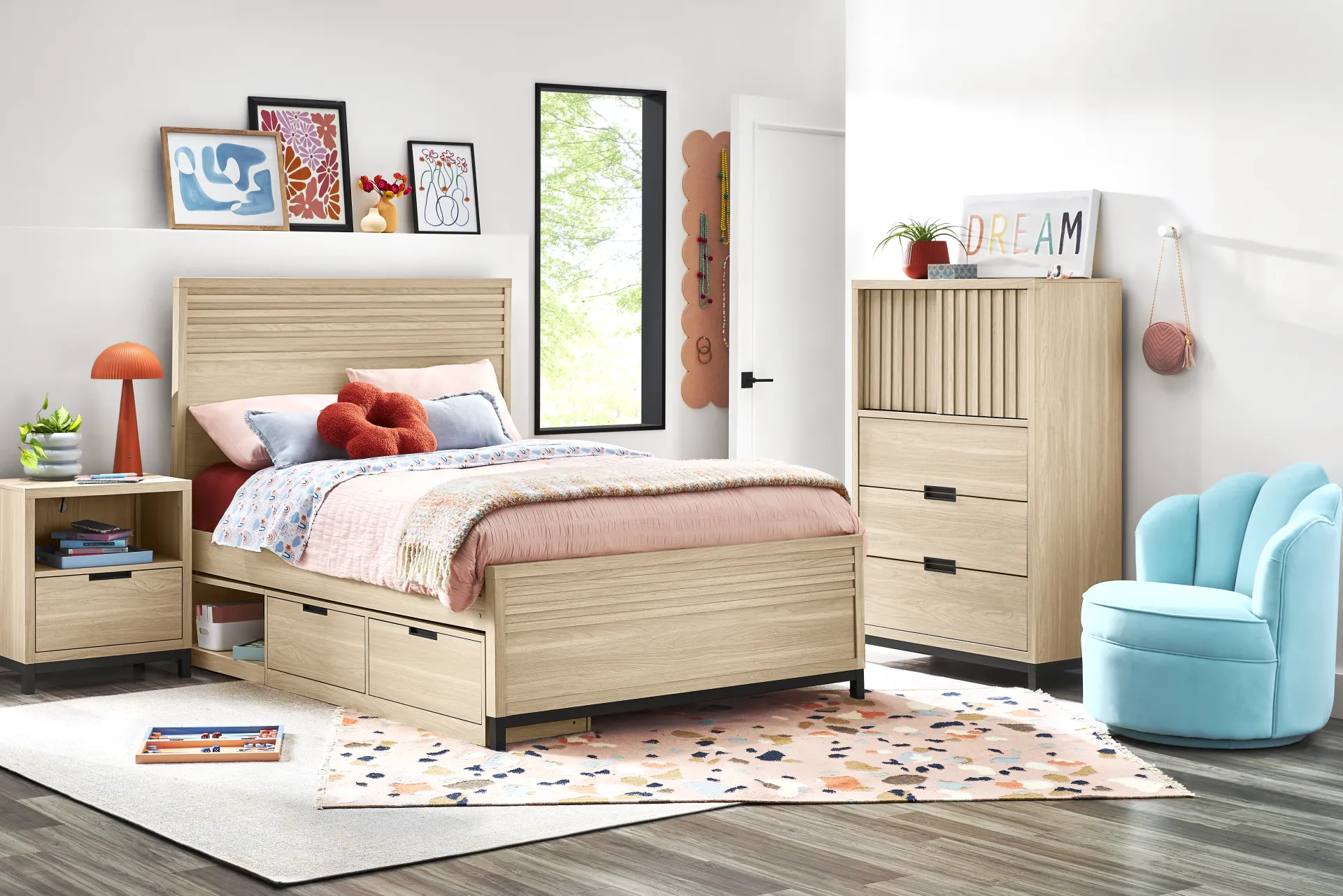 Kids Northridge Drive Oatmeal Full Panel Bedroom - Image 1