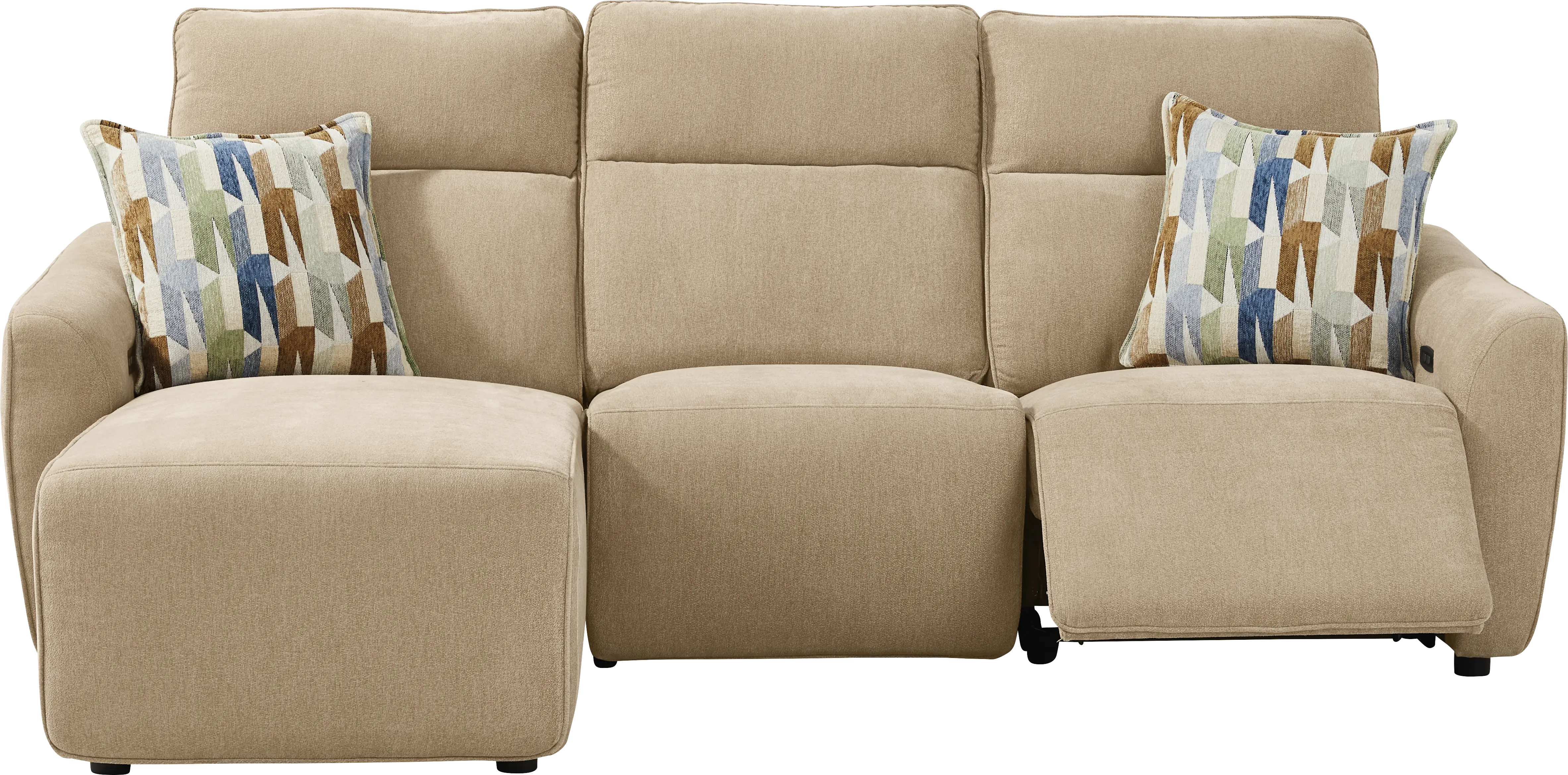 Tremont Sand 3 Pc Power Reclining Sectional - Thumbnail - Image 1