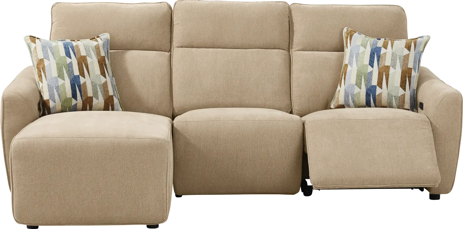 3 pc power reclining left sectional