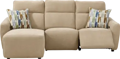 3 pc power reclining left sectional
