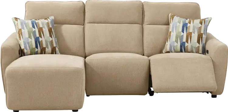 3 pc power reclining left sectional
