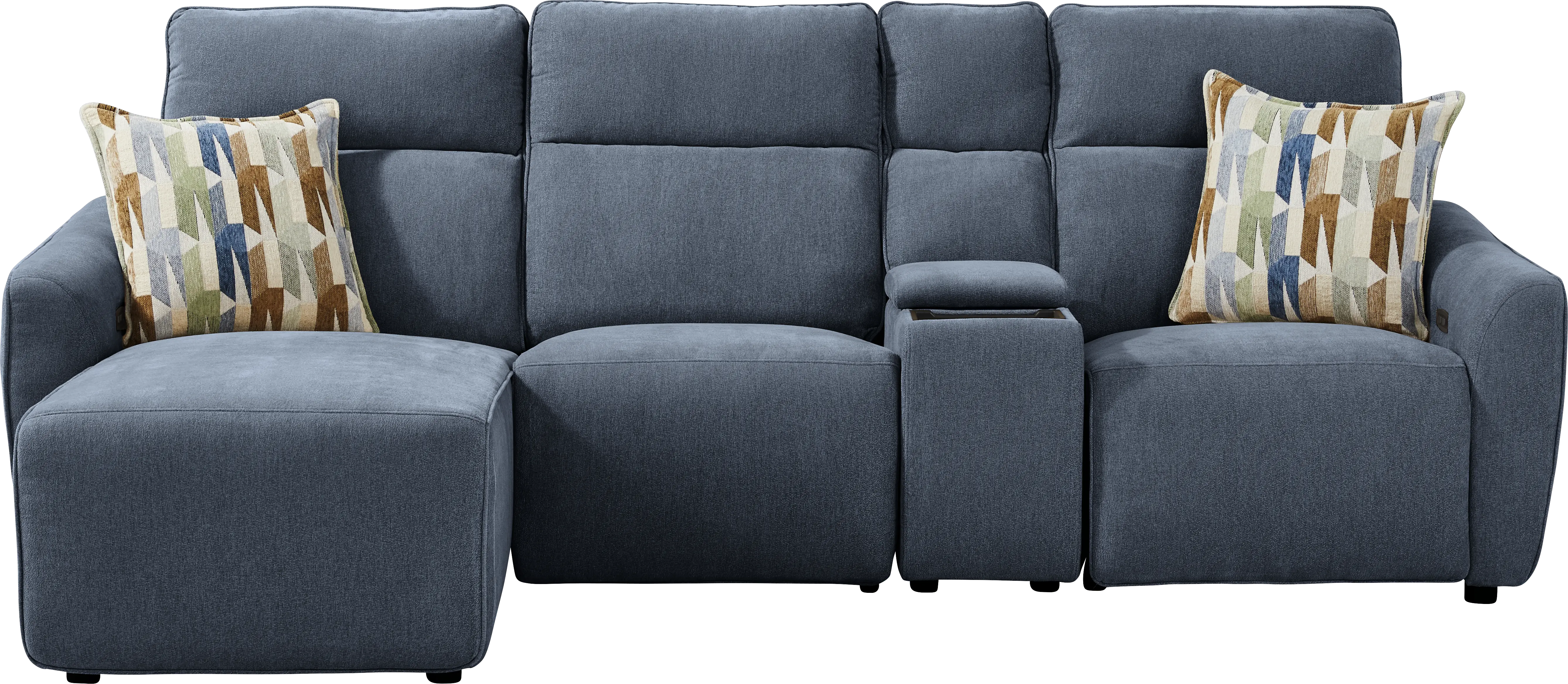 Tremont Indigo 4 Pc Power Reclining Sectional - Thumbnail - Image 1