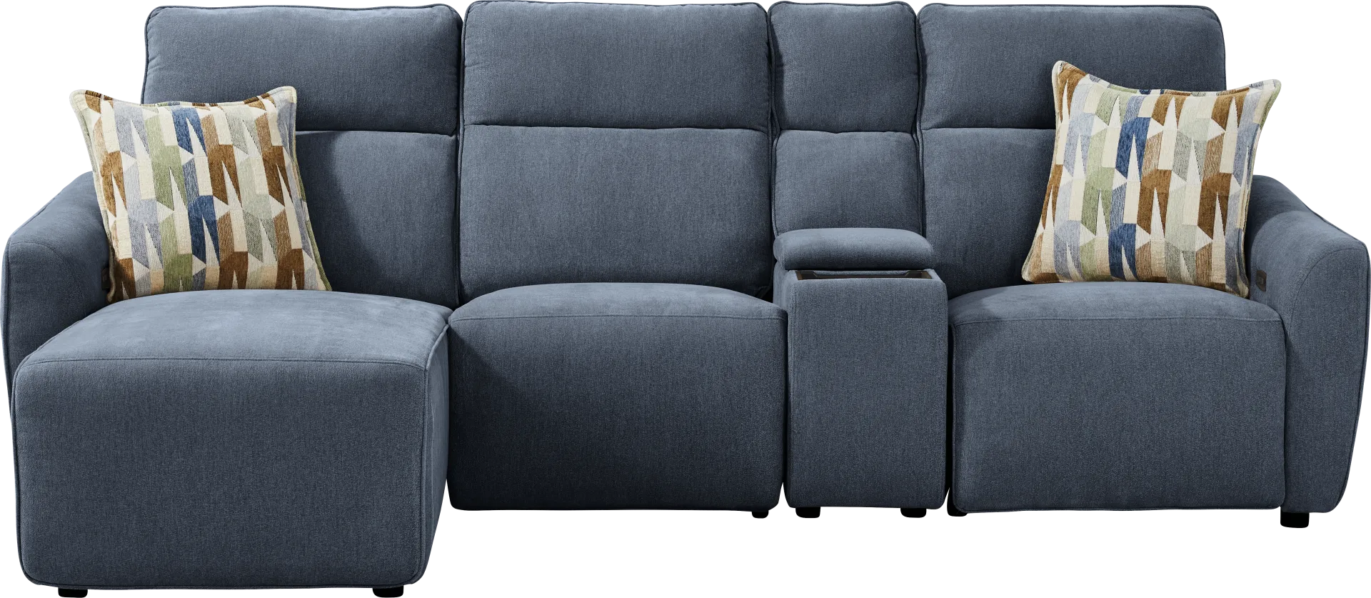 Tremont Indigo 4 Pc Power Reclining Sectional - Image 1