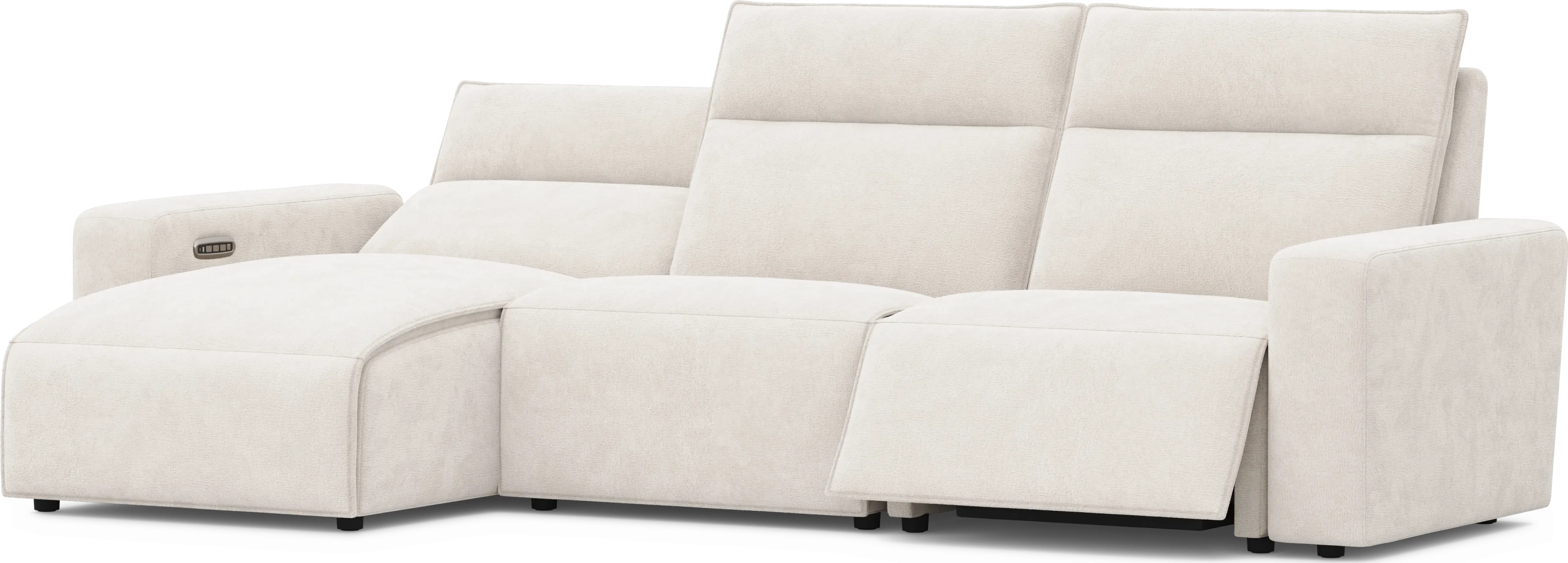 Silver 3 Pc Dual Power Reclining ModularTwo - Thumbnail - Image 1