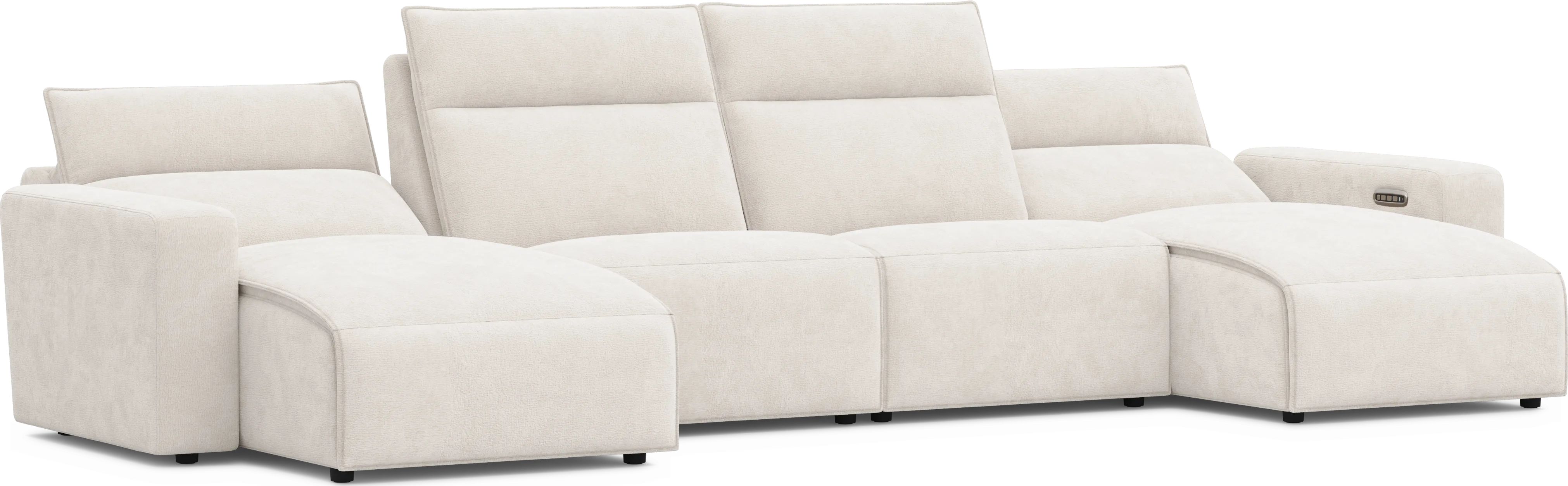 Silver 4 Pc Dual Power Reclining ModularTwo - Thumbnail - Image 1