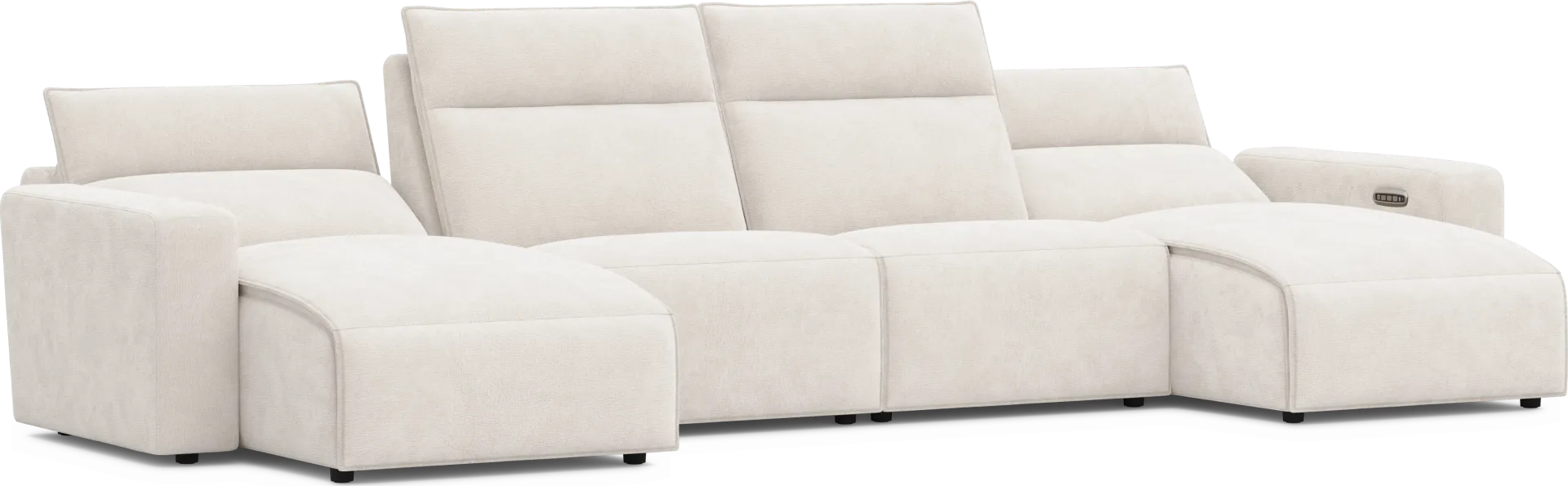 Silver 4 Pc Dual Power Reclining ModularTwo - Image 2