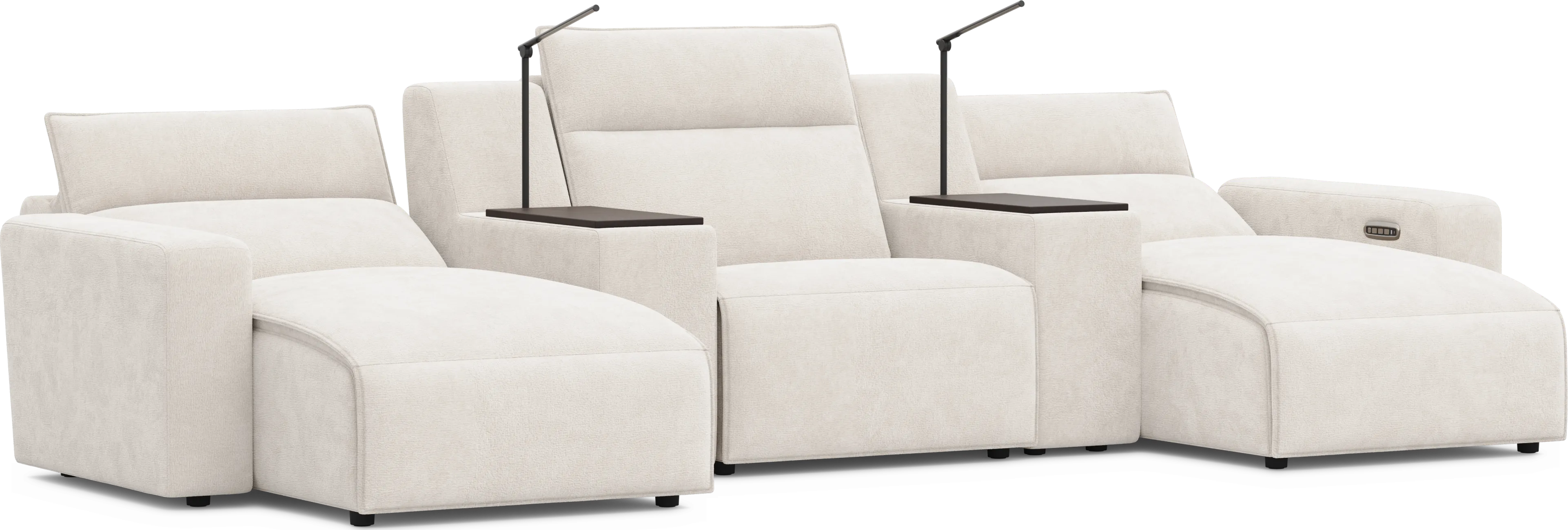 Silver 5 Pc Dual Power Reclining ModularTwo - Thumbnail - Image 1
