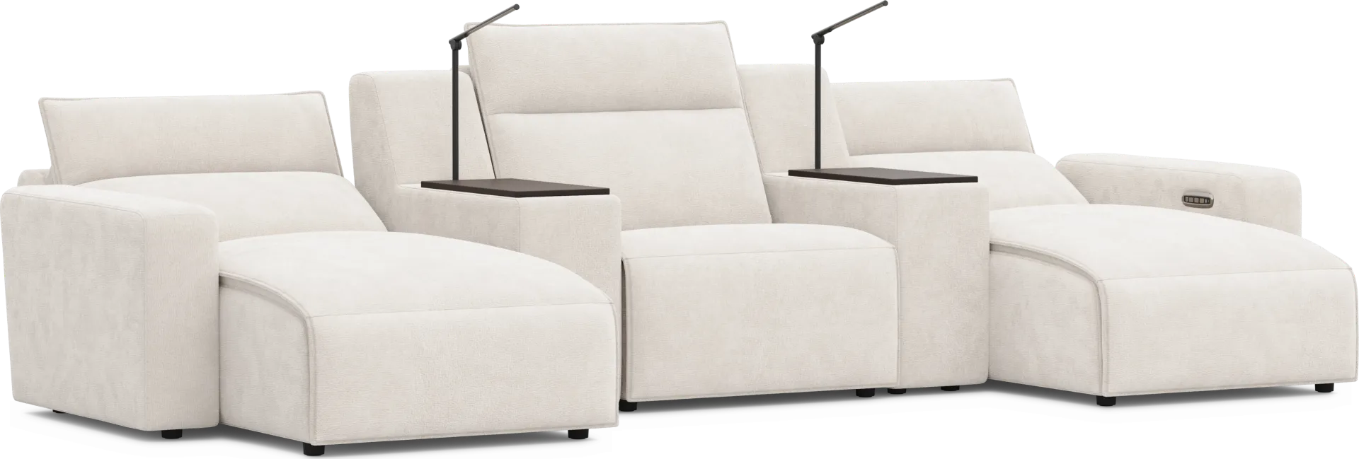 Silver 5 Pc Dual Power Reclining ModularTwo - Image 1