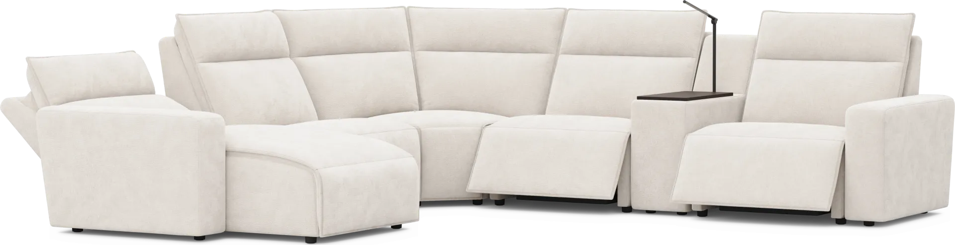 Silver 6 Pc Dual Power Reclining ModularTwo - Image 1