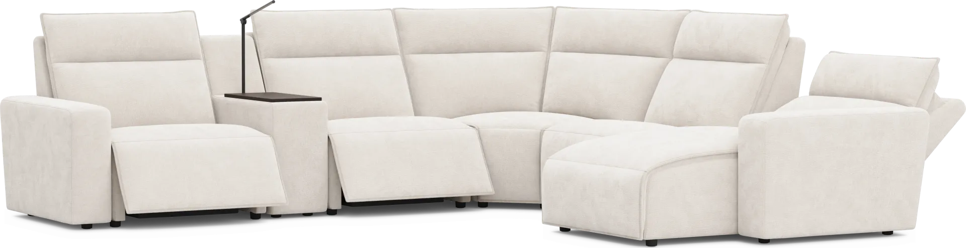 Silver 6 Pc Dual Power Reclining ModularTwo - Image 1