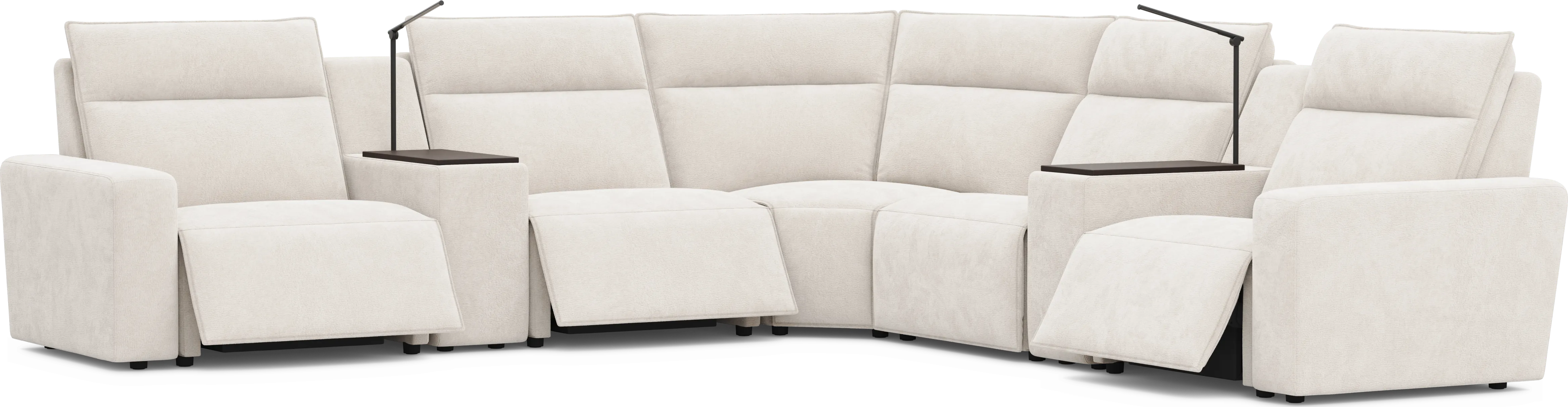 Silver 7 Pc Dual Power Reclining ModularTwo - Thumbnail - Image 1