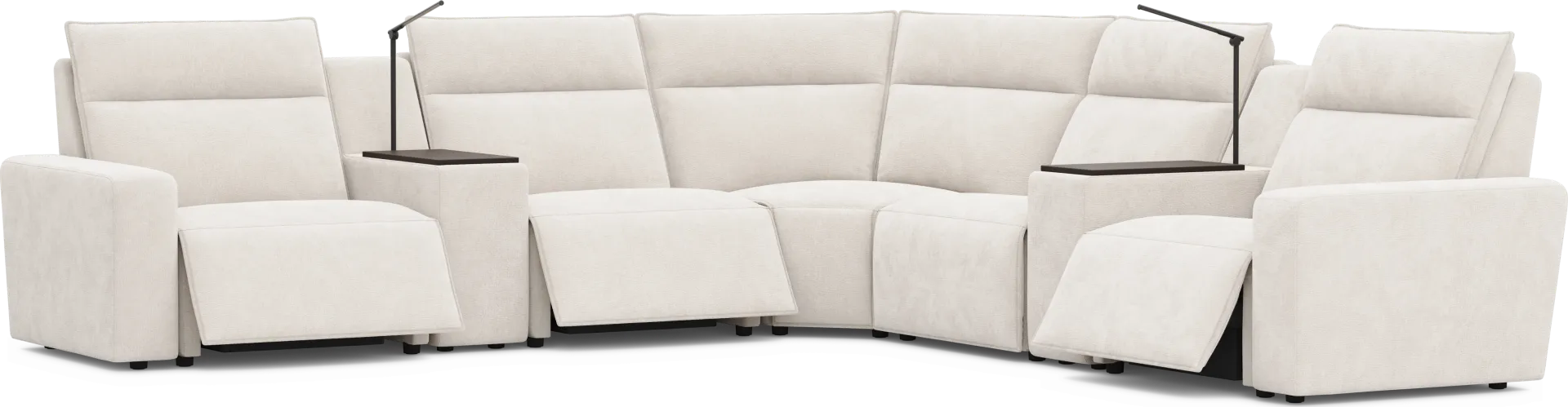 Silver 7 Pc Dual Power Reclining ModularTwo - Image 1