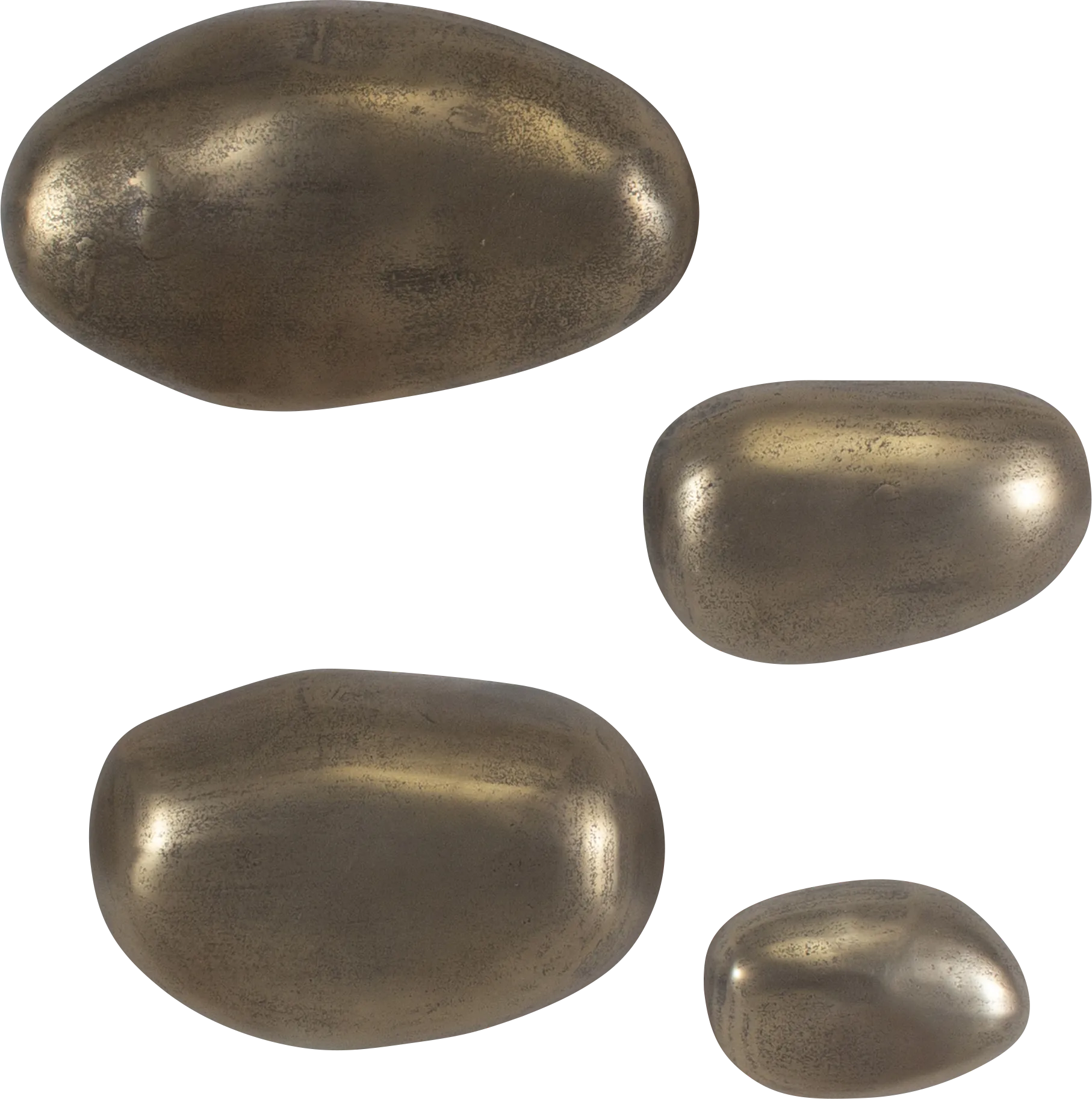 Aloiza Brass Outdoor Wall Art, Set of 4 - Image 1