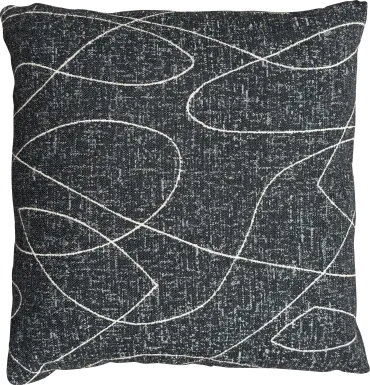 Kahile Black Indoor/Outdoor Accent Pillow