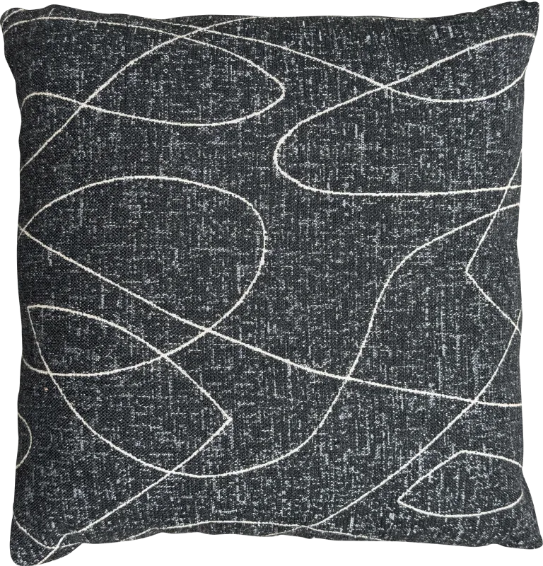 Kahile Black Indoor/Outdoor Accent Pillow