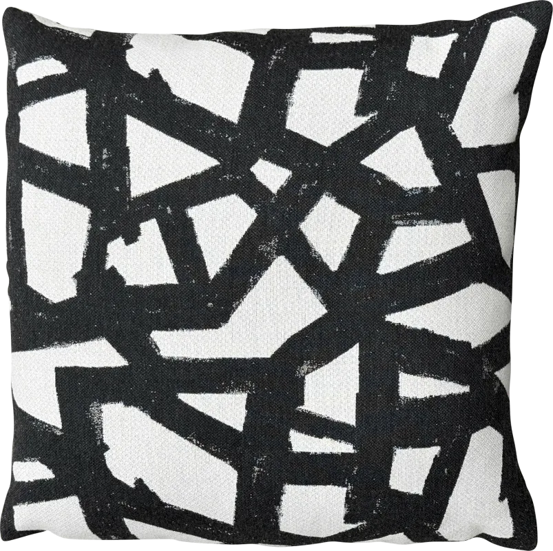 Weliva Black Indoor/Outdoor Accent Pillow