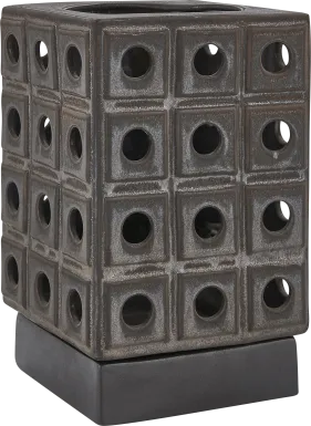 Lamro Brown Indoor/Outdoor Candle Holder