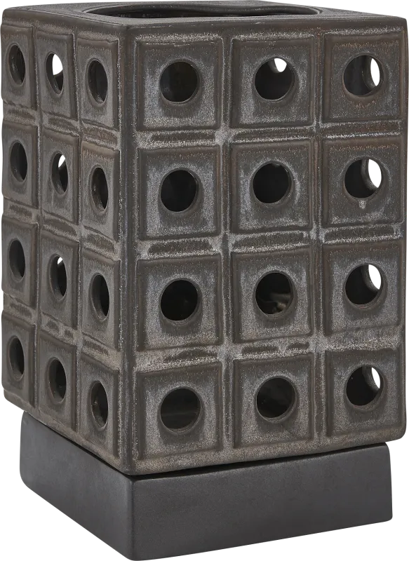 Lamro Brown Indoor/Outdoor Candle Holder