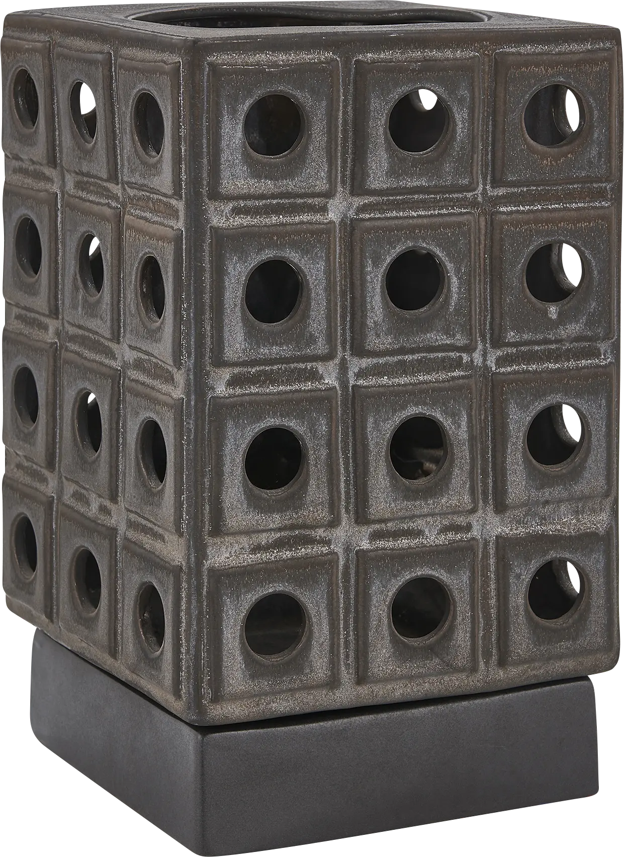 Lamro Brown Indoor/Outdoor Candle Holder