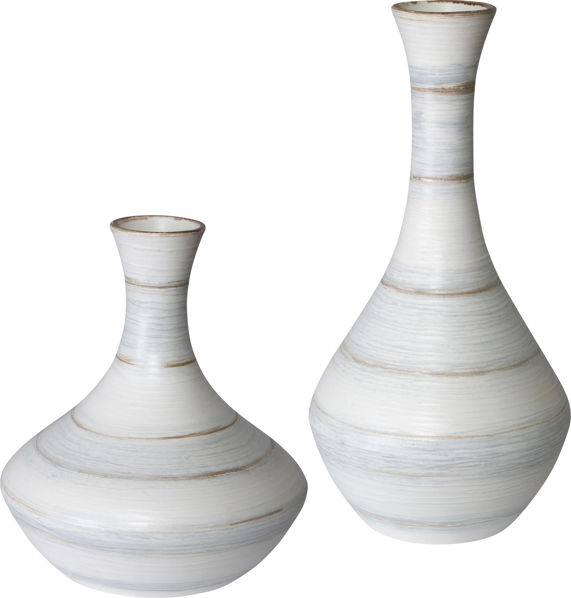 Diella Light Blue Outdoor Vase, Set of 2 - Thumbnail - Image 1