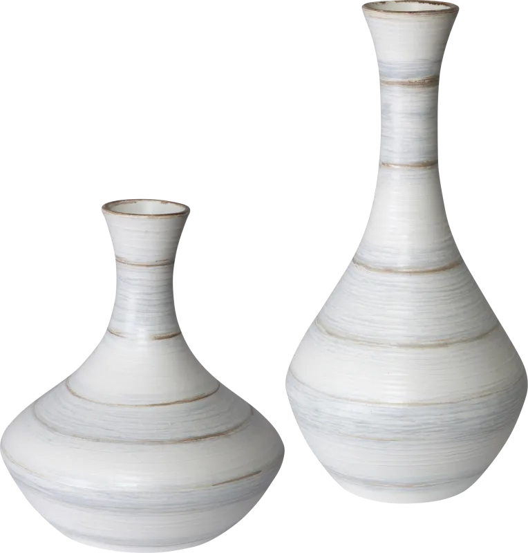 Diella Light Blue Outdoor Vase, Set of 2
