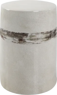 Outdoor Rumra Ivory Garden Stool