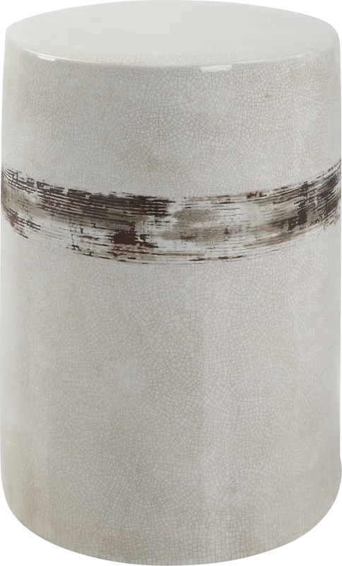 Outdoor Rumra Ivory Garden Stool