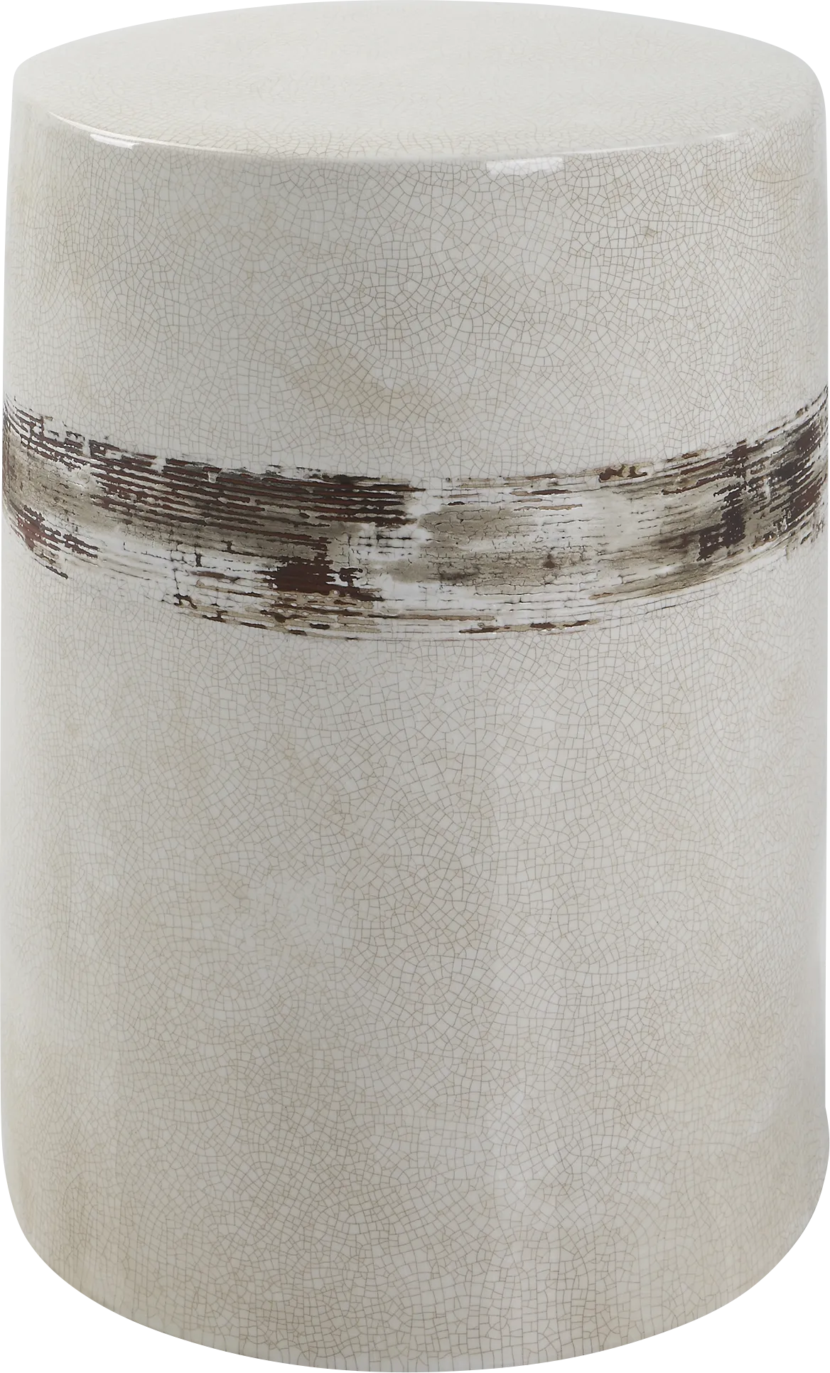 Outdoor Rumra Ivory Garden Stool - Image 1