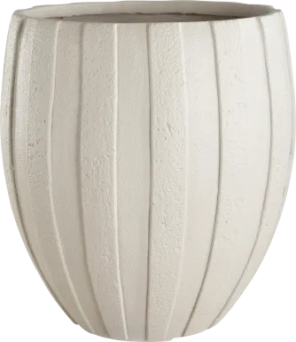 Tirsu White Outdoor Planter