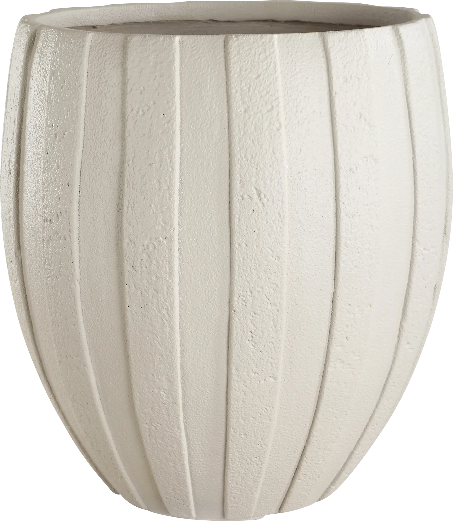 Tirsu White Outdoor Planter