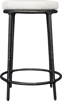 Meras White Outdoor Counter Stool