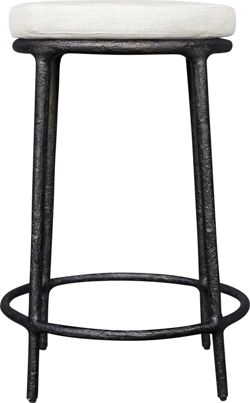 Meras White Outdoor Counter Stool