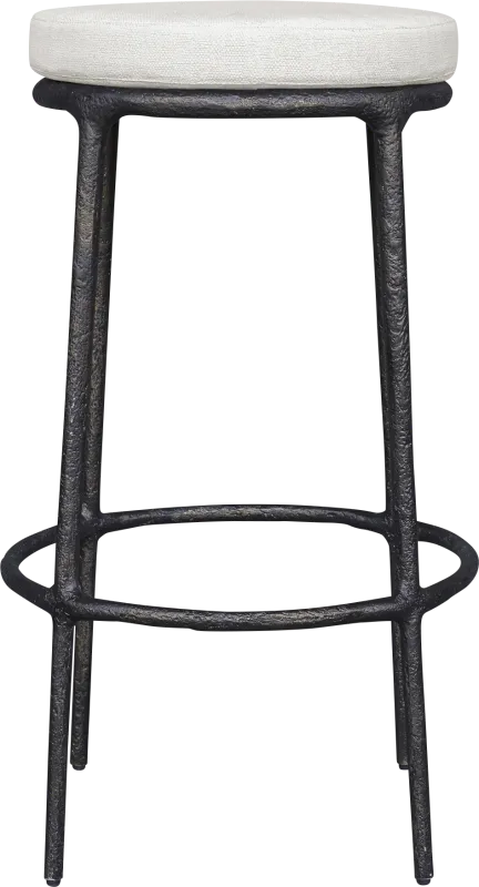 Meras White Outdoor Barstool