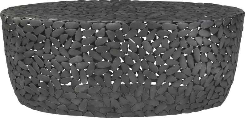 Asenna Black Outdoor Cocktail Table