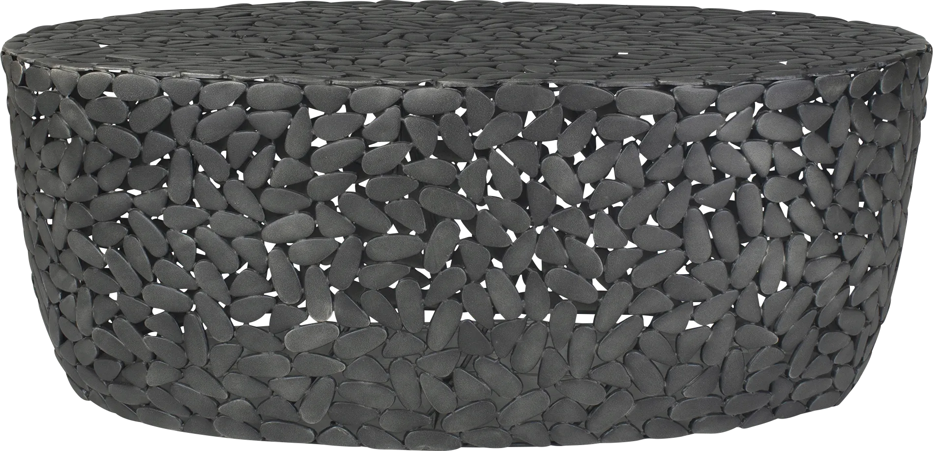 Asenna Black Outdoor Cocktail Table - Image 1