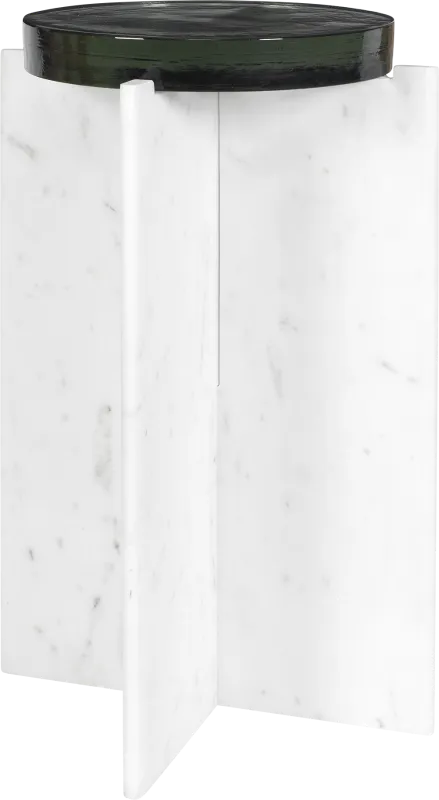 Ehesa White Outdoor End Table