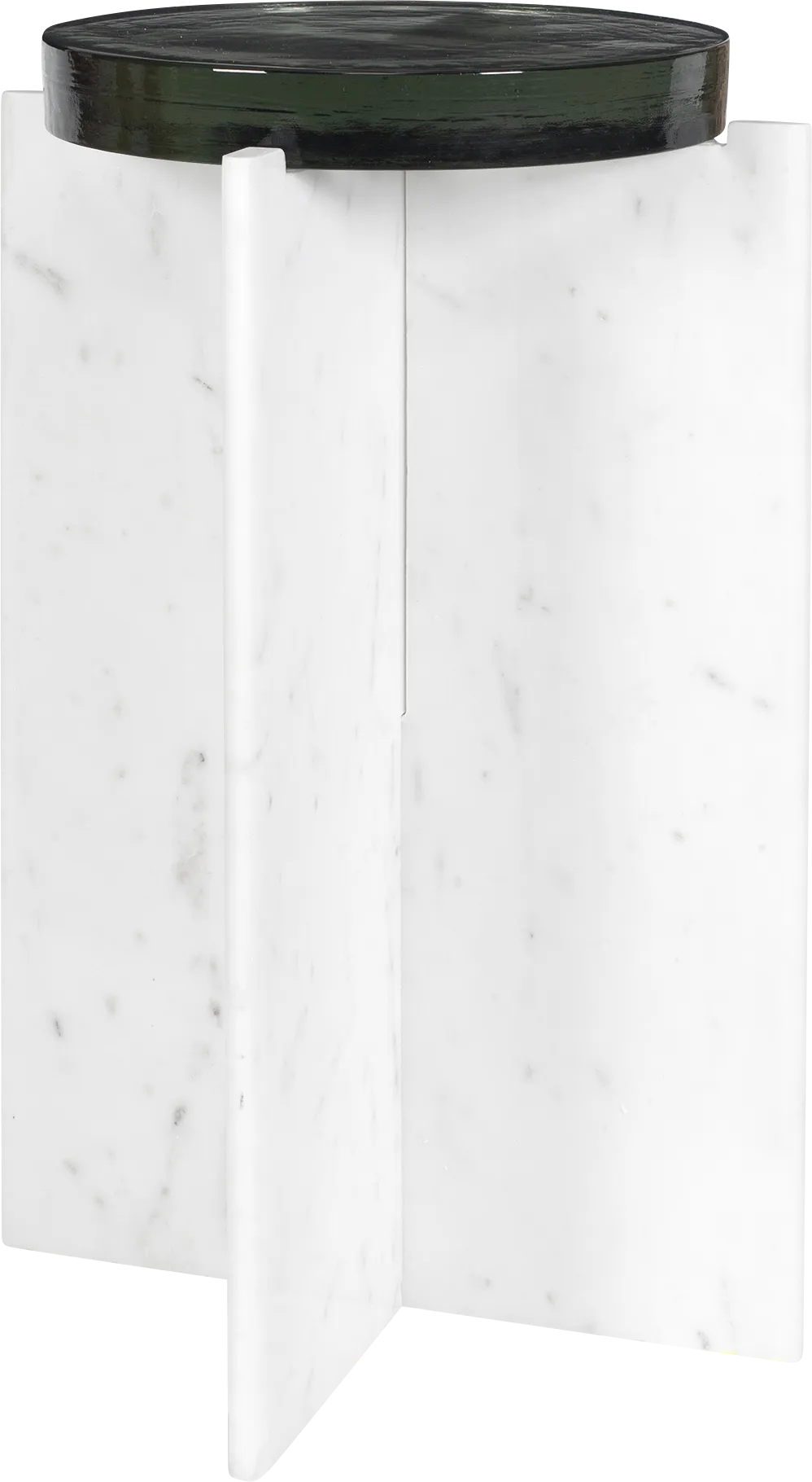 Ehesa White Outdoor End Table - Image 1