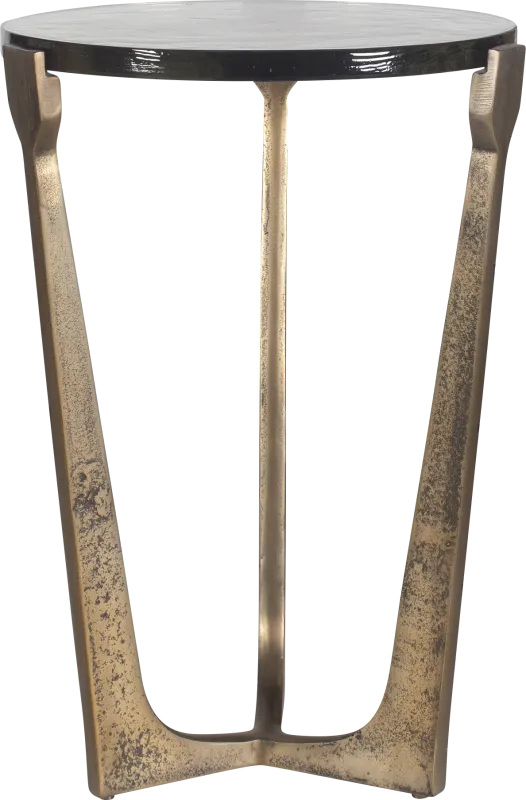 Lihesa Brass Outdoor End Table